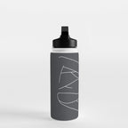 Minimal Line Art of a Woman Water Bottle Gallery Image 3