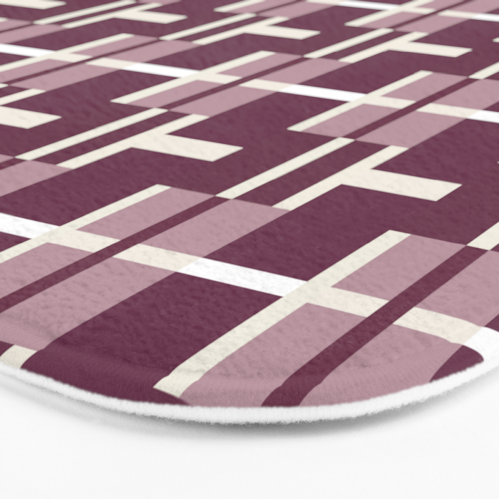 Vintage Geometric Harmony Bath Mat Gallery Image 3