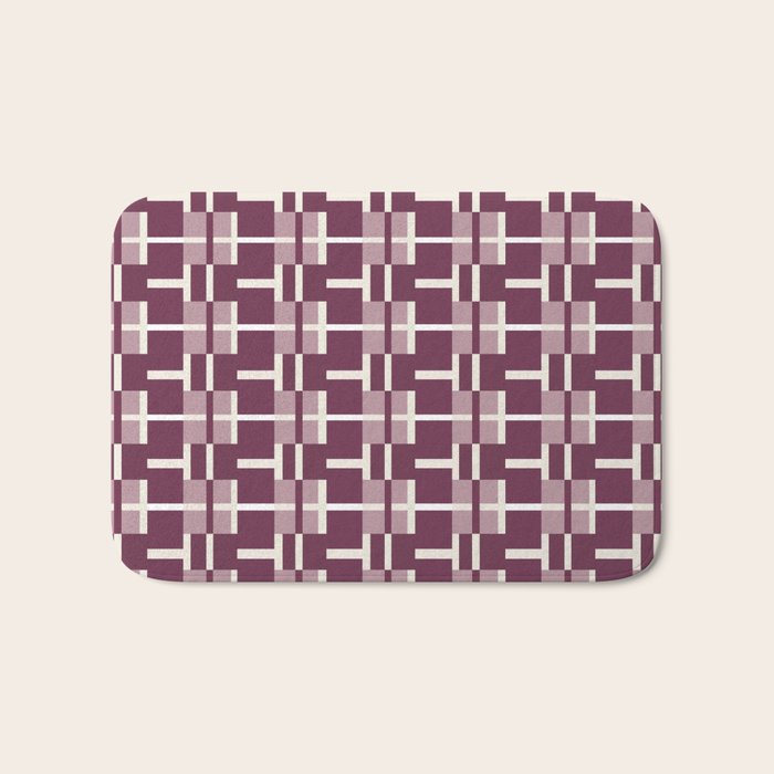 Vintage Geometric Harmony Bath Mat Gallery Image 1
