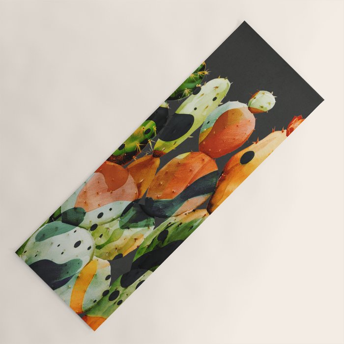 Abstract Modern Cactus 2 Yoga Mat Gallery Image 1