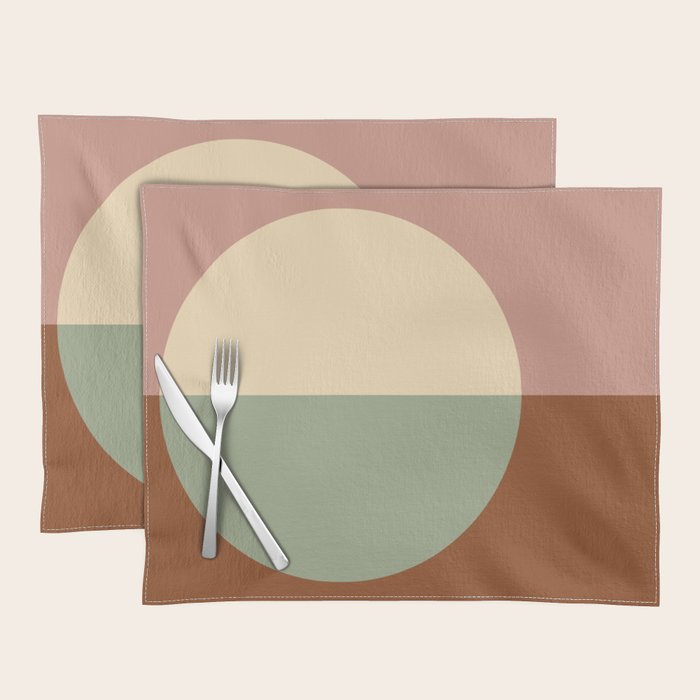 Color Block Abstract XXIV Placemat Gallery Image 1