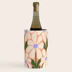 Oh, Daisy! Peach, off-white, purple and green Wine Chiller Gallery Image 1