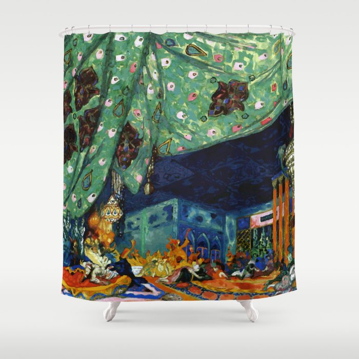 Scheherazade Rimsky-Korsakov Ballet Léon Bakst Shower Curtain Gallery Image 1