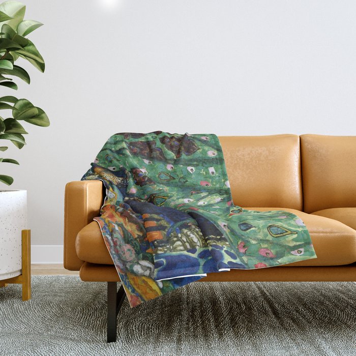 Scheherazade Rimsky-Korsakov Ballet Léon Bakst Throw Blanket Gallery Image 1