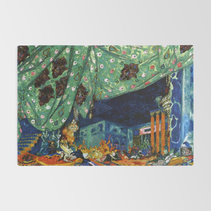 Scheherazade Rimsky-Korsakov Ballet Léon Bakst Rug Gallery Image 2