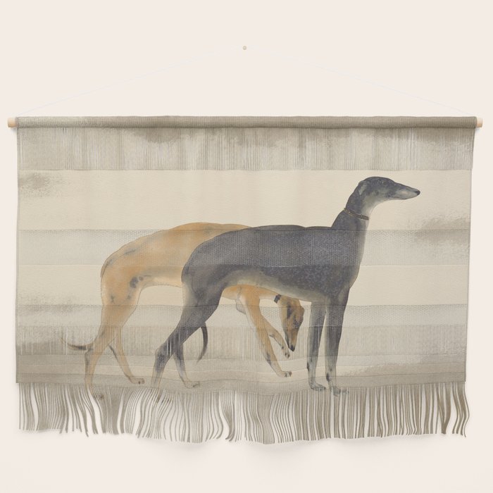 Two Sighthounds Wall Hanging Gallery Image 1