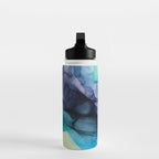 Sweet Pea Pastel Abstract Chaos | Calming Fluid Art Water Bottle Gallery Image 3