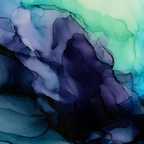 Sweet Pea Pastel Abstract Chaos | Calming Fluid Art Coffee Mug Gallery Image 2