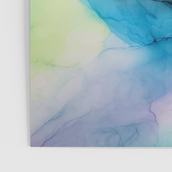 Sweet Pea Pastel Abstract Chaos | Calming Fluid Art Poster Gallery Image 3