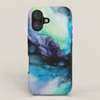 Sweet Pea Pastel Abstract Chaos | Calming Fluid Art iPhone Case Gallery Image 1