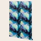 Sweet Pea Pastel Abstract Chaos | Calming Fluid Art Wallpaper Gallery Image 2