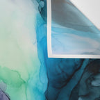 Sweet Pea Pastel Abstract Chaos | Calming Fluid Art Wall Tapestry Gallery Image 3