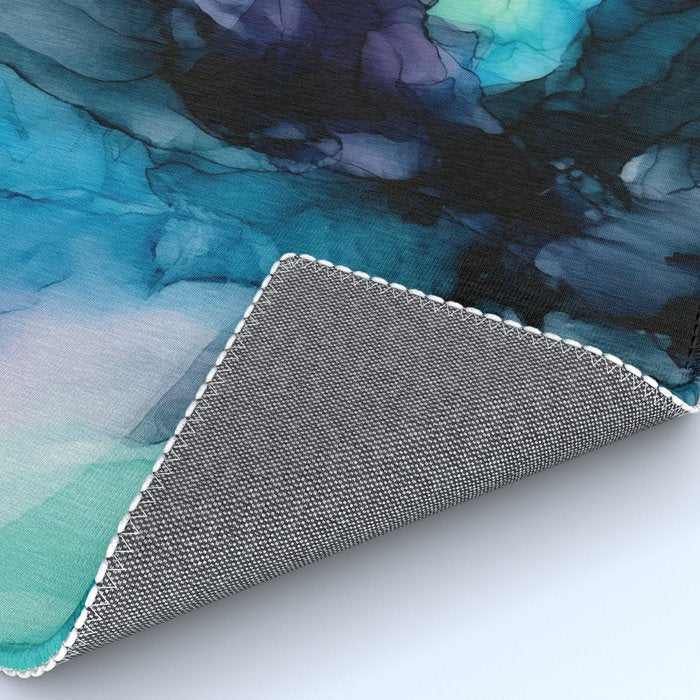 Sweet Pea Pastel Abstract Chaos | Calming Fluid Art Rug Gallery Image 4