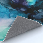 Sweet Pea Pastel Abstract Chaos | Calming Fluid Art Rug Gallery Image 4