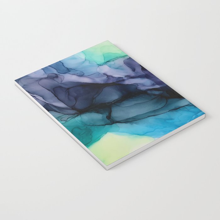Sweet Pea Pastel Abstract Chaos | Calming Fluid Art Notebook Gallery Image 3
