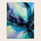Sweet Pea Pastel Abstract Chaos | Calming Fluid Art Poster Gallery Image 4