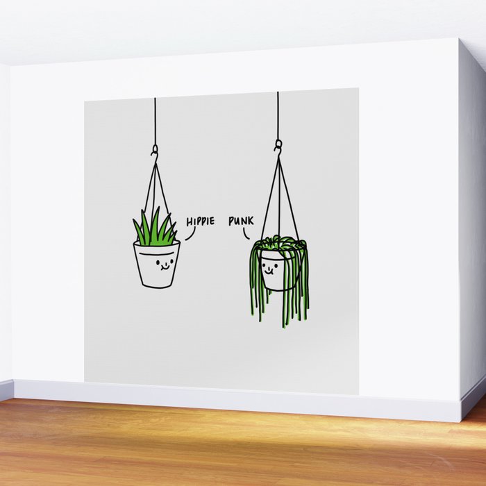 Hippie and Punk plants Wall Mural Gallery Image 2