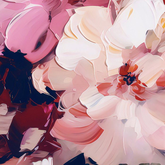 A Splash of Pink and Navy Flowery Art Coffee Mug Gallery Image 2