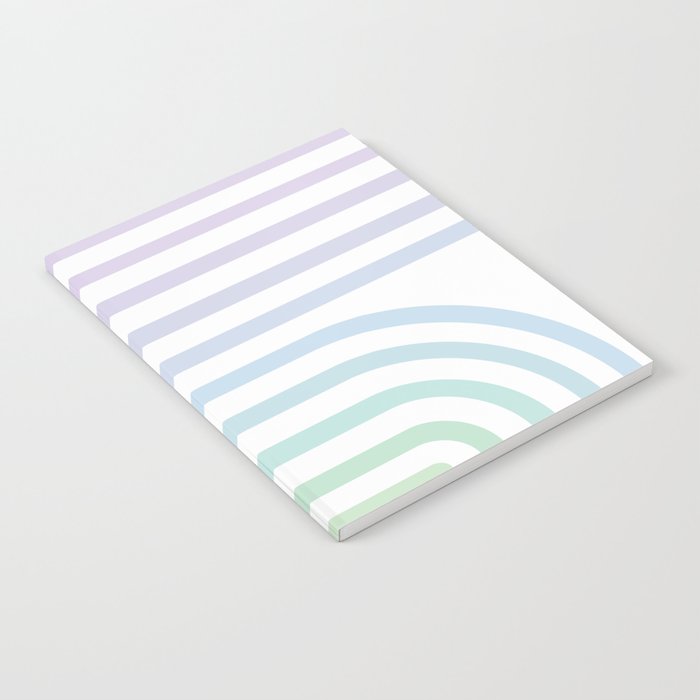 Bold Curvature Stripes XVII Notebook Gallery Image 1