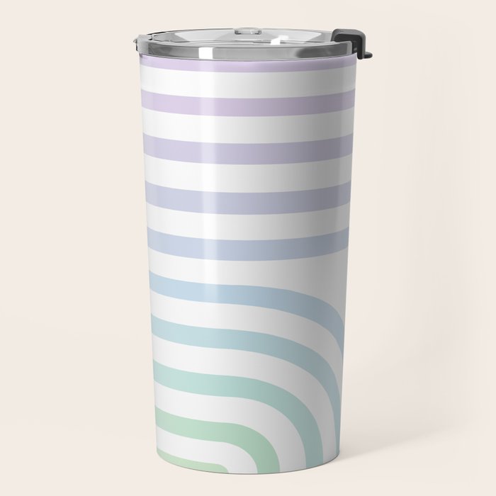 Bold Curvature Stripes XVII Travel Mug Gallery Image 2