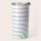 Bold Curvature Stripes XVII Travel Mug Gallery Image 2