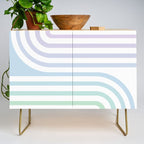 Bold Curvature Stripes XVII Credenza Gallery Image 1
