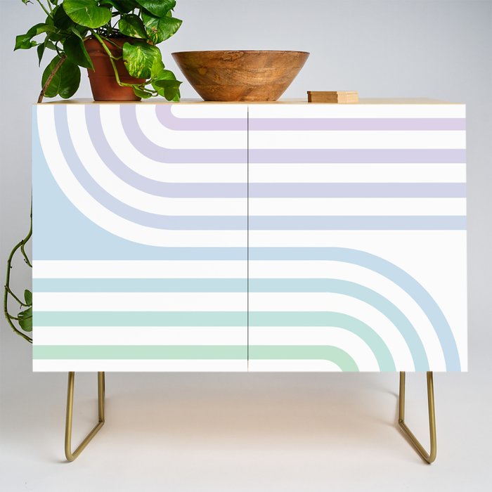 Bold Curvature Stripes XVII Credenza Gallery Image 1