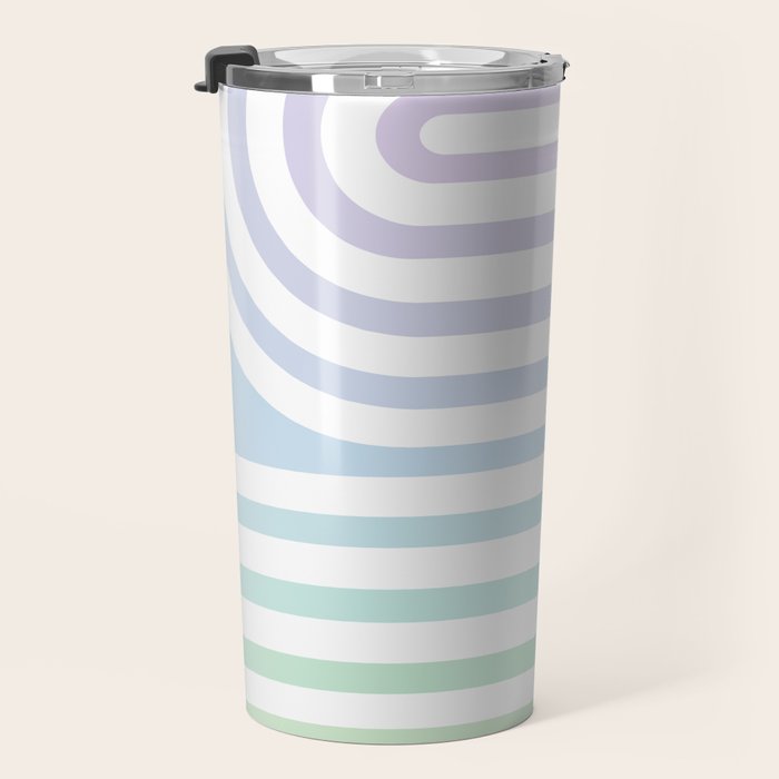 Bold Curvature Stripes XVII Travel Mug Gallery Image 3