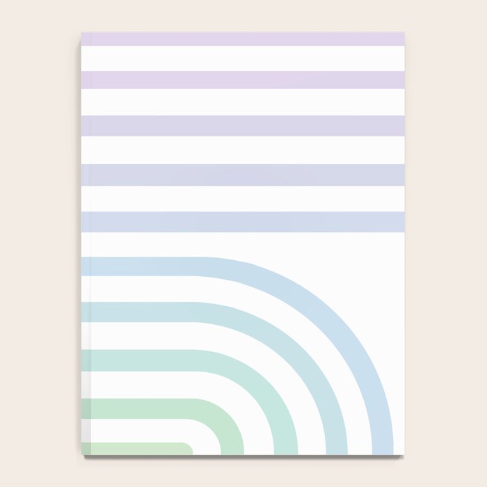 Bold Curvature Stripes XVII Notebook Gallery Image 4