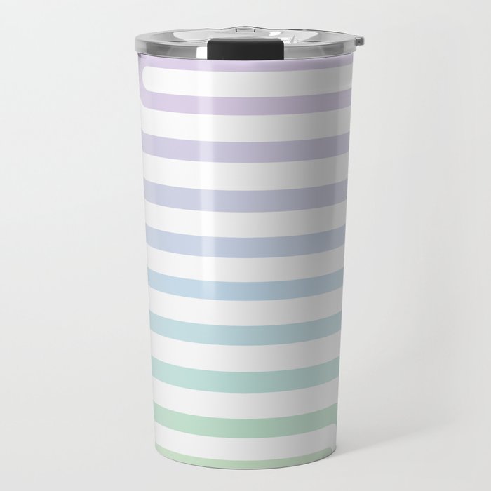 Bold Curvature Stripes XVII Travel Mug Gallery Image 1
