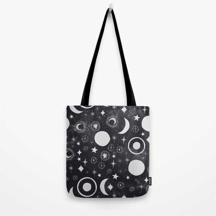 Celestial dark pattern DS Tote Bag Gallery Image 2