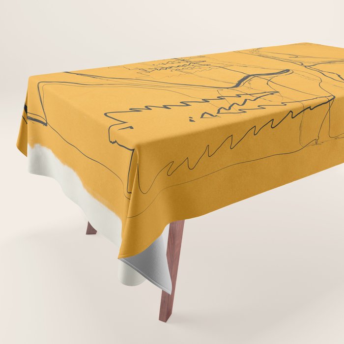 Minimalist Mountains 3 Tablecloth Gallery Image 1