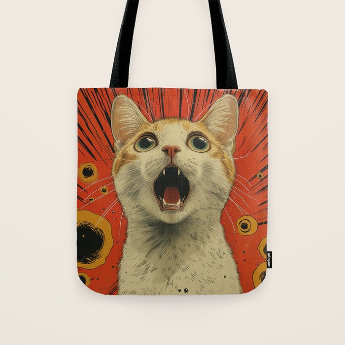 Shocked Cat I Tote Bag Gallery Image 1