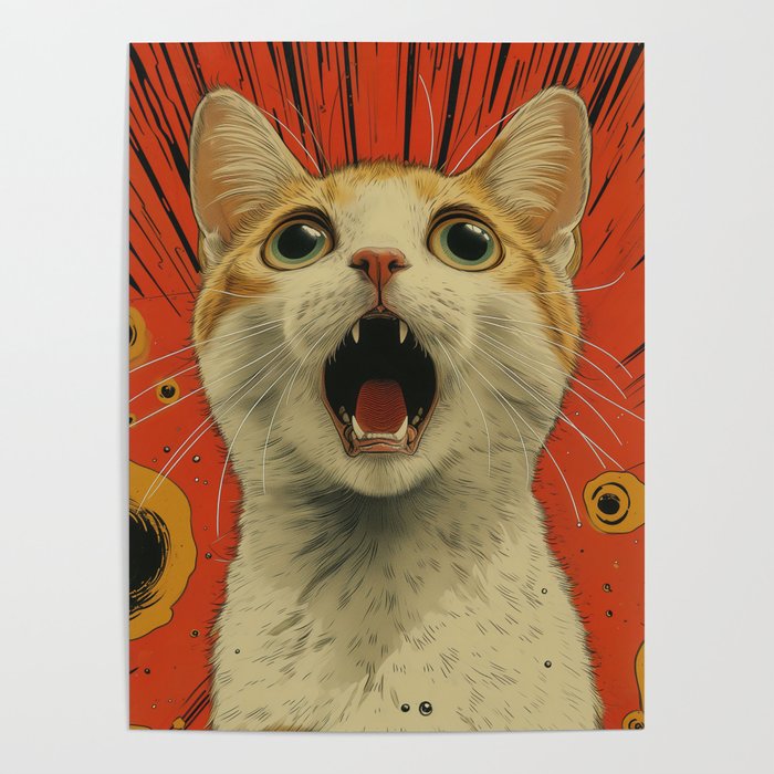 Shocked Cat I Poster Gallery Image 4