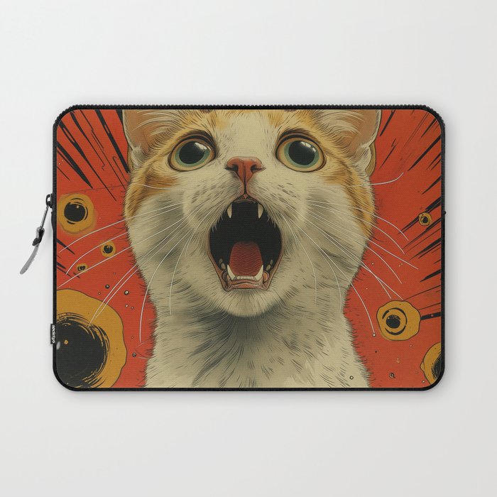 Shocked Cat I Laptop Sleeve Gallery Image 1