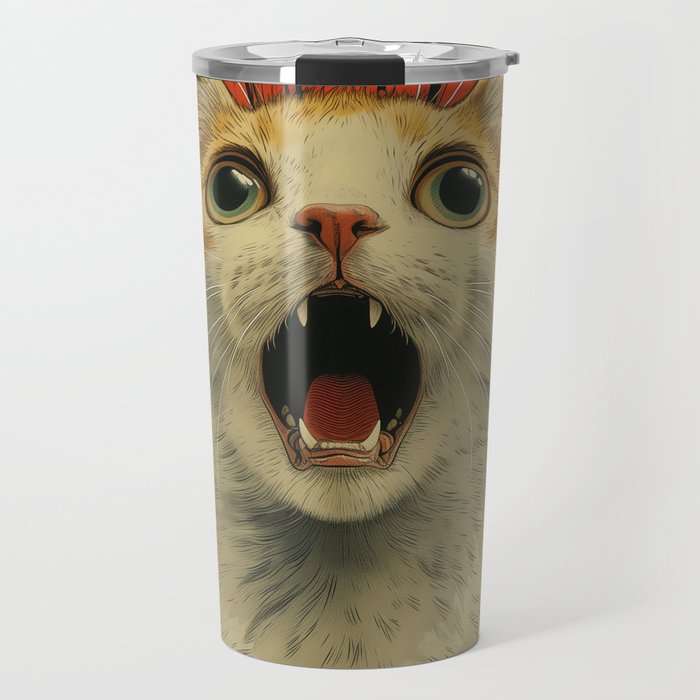 Shocked Cat I Travel Mug Gallery Image 1