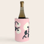 Retro Pumpkin Vines on Dusty Pink Wine Chiller Gallery Image 1
