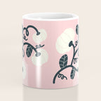 Retro Pumpkin Vines on Dusty Pink Coffee Mug Gallery Image 4