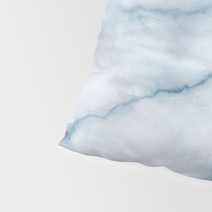 Light blue marble texture Pillow Sham Gallery Image 4