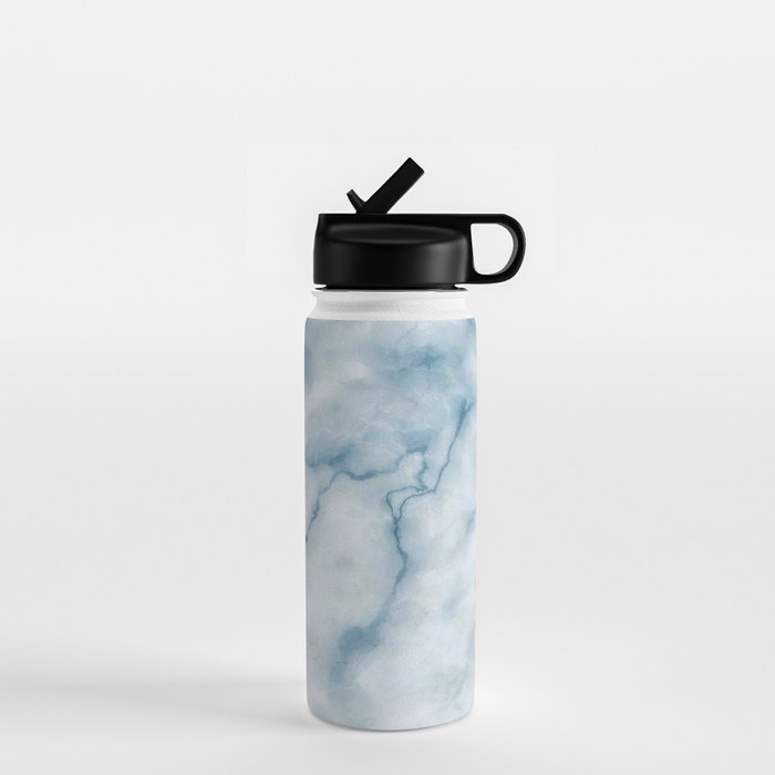 Light blue marble texture Water Bottle Gallery Image 1