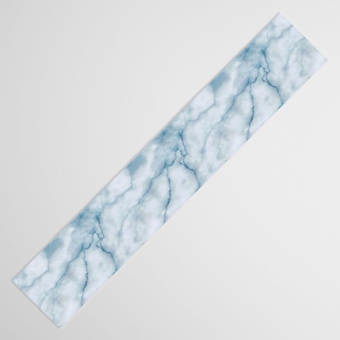 Light blue marble texture Table Runner Gallery Image 3