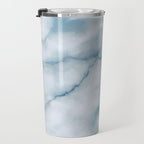 Light blue marble texture Travel Mug Gallery Image 3