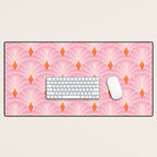 Diamonds & Petals: The Peach Edition Desk Mat Gallery Image 1