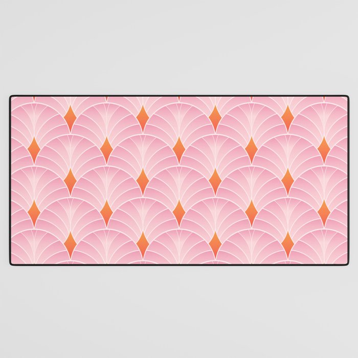 Diamonds & Petals: The Peach Edition Desk Mat Gallery Image 3