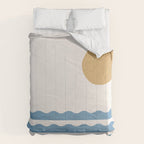 Sun Wave - Seascape Abstract  Comforter Gallery Image 6