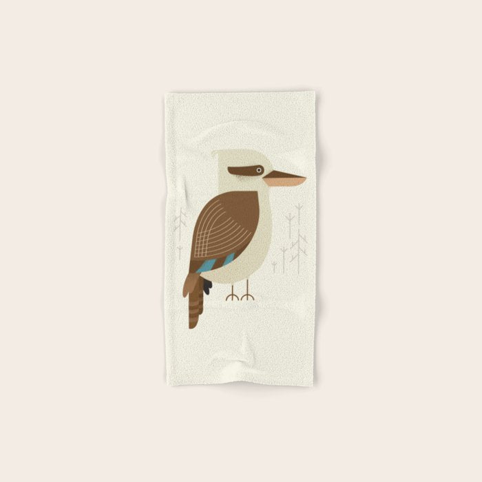 Laughing Kookaburra, Bird of Australia Bath Towel Gallery Image 1