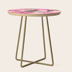 Pink Peonies on Blush Side Table Gallery Image 1