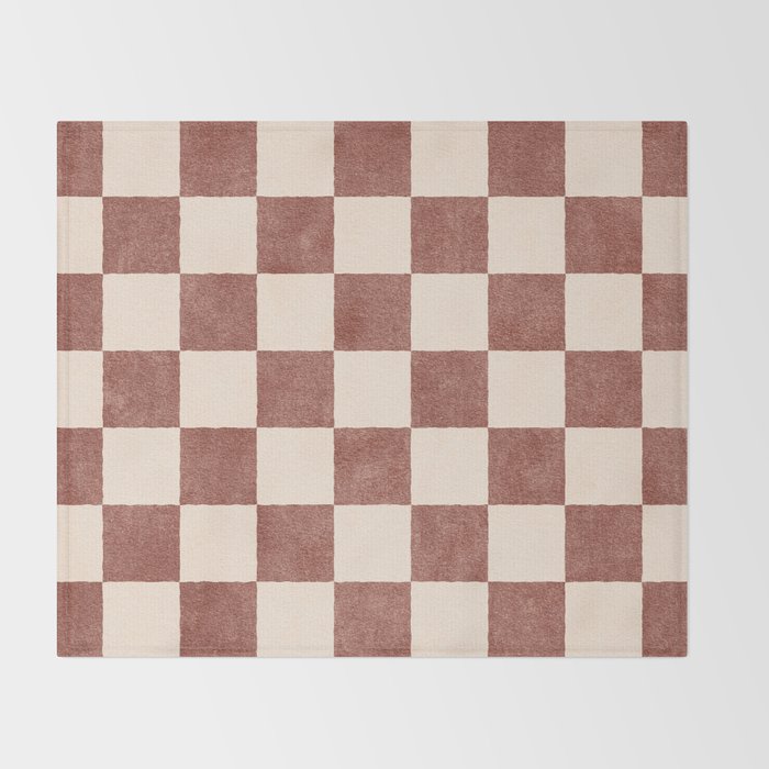 CHECKER - 001 - Clove Throw Blanket Gallery Image 2