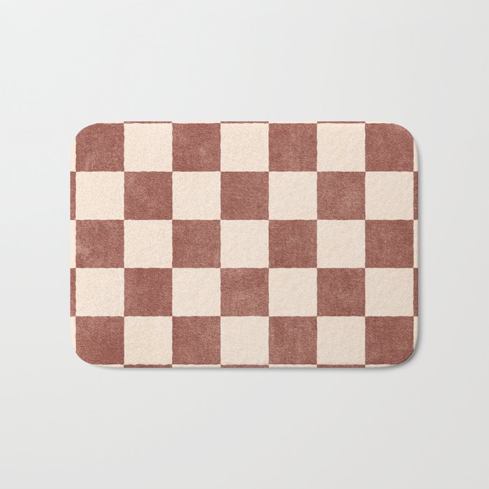 CHECKER - 001 - Clove Bath Mat Gallery Image 1