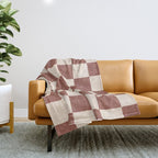 CHECKER - 001 - Clove Throw Blanket Gallery Image 1